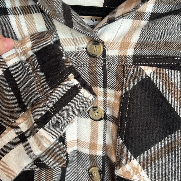 never worn blue notes cropped plaid jacket - Picture 3 of 5